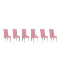 Housse de chaise extensible 23 x 18 x 18 cm - Rose