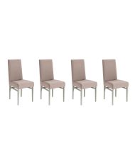 Housse de chaise extensible 23 x 18 x 18 cm - Beige