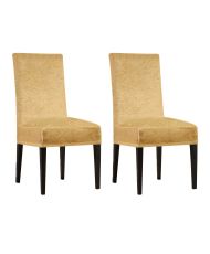 Housses de chaise en velours 56 x 48 x 48 cm - Doré