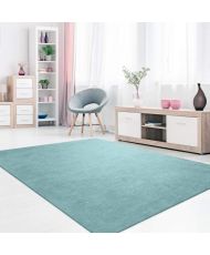 Tapis d'intérieur uni 160 x 230 cm - Bleu
