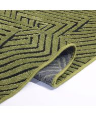 Tapis de couloir VERA Vague 80 x 150 cm - Vert