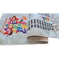 Tapis enfant Table de multiplication 120 x 180 cm - Vert