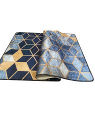 Tapis d'intérieur LUXE 50 x 80 cm - Bleu