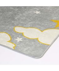 Tapis enfant NUAGE 120 x 160 cm - Gris
