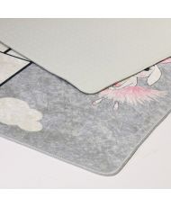 Tapis enfant Marelle 120 x 160 cm - Gris