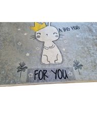 Tapis enfant Calin 100 x 160 cm - Gris