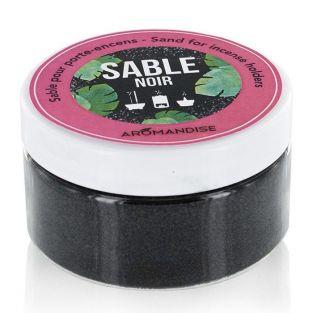 Black sand for incense holder - 100 g
