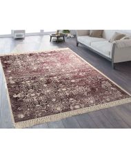 Tapis de salon MEDAILLON 180 x 150 cm - Rouge