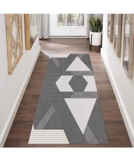 Tapis de salon ZINO 80 x 150 cm - Gris