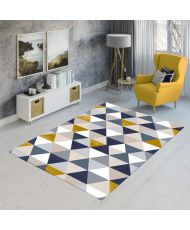Tapis d'intérieur Triangle 160 x 230 cm - Jaune