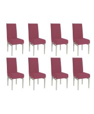 Housse de chaise extensible 23 x 18 x 18 cm - Fuchsia
