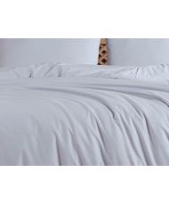 Parure de lit unie 240 x 220 cm - Gris