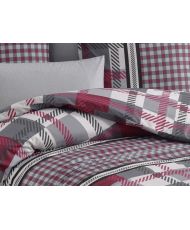 Parure de lit Rétro 260 x 240 cm - Rouge