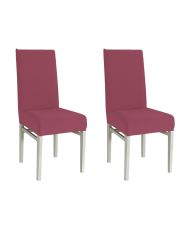 Housse de chaise extensible 23 x 18 x 18 cm - Fuchsia