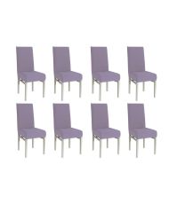 Housse de chaise extensible 23 x 18 x 18 cm - Argenté