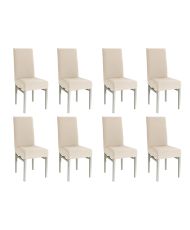 Housse de chaise extensible 23 x 18 x 18 cm - Blanc
