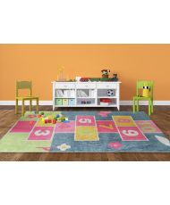 Tapis enfant 80 x 150 cm - Multicolore