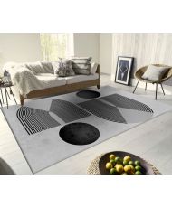 Tapis de salon SEVENTIES 80 x 150 cm - Gris