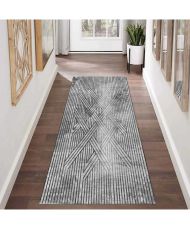 Tapis de salon FISUN 80 x 150 cm - Gris
