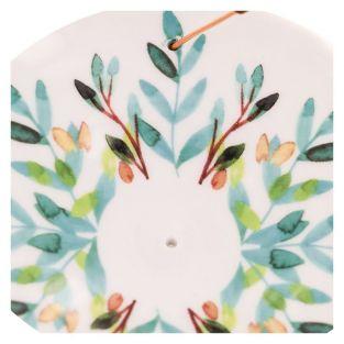 Coupelle porte-encens en porcelaine - Aquarelle
