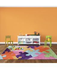 Tapis enfant 100 x 160 cm - Multicolore