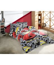 Parure de lit SPEED 140 x 200 cm - Rouge