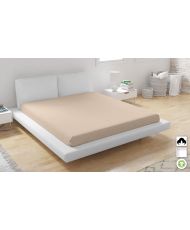 Drap housse en coton bio 140 x 200 cm - Rose