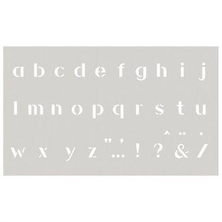 Pochoir 12 x 20 cm - Alphabet minuscule n°1