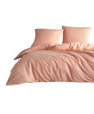 Parure de lit unie 240 x 220 cm - Orange