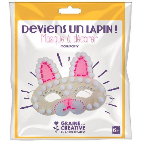 Felt mask kit to decorate - Rabbit Felt mask kit to decorate - Rabbit