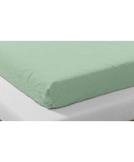 Drap housse en coton bio 140 x 200 cm - Vert