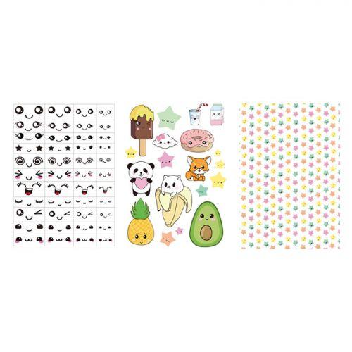 3 transferts pour pâte polymère - Kawaii 3 transferts pour pâte polymère - Kawaii