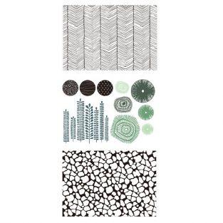 3 transferts pour pâte polymère - Ethnique