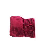 Grand plaid uni 200 x 220 cm - Rouge