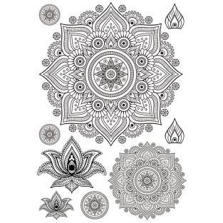 Transfert thermocollant à repasser A4 - Mandala