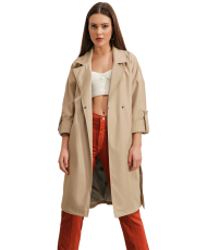 Trench à col taille 38 - Beige