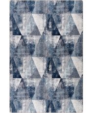 Tapis de salon bambou 80 x 150 cm - Bleu