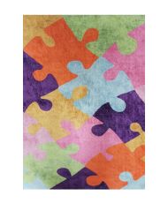 Tapis enfant 80 x 150 cm - Multicolore