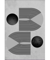 Tapis de salon SEVENTIES 80 x 150 cm - Gris