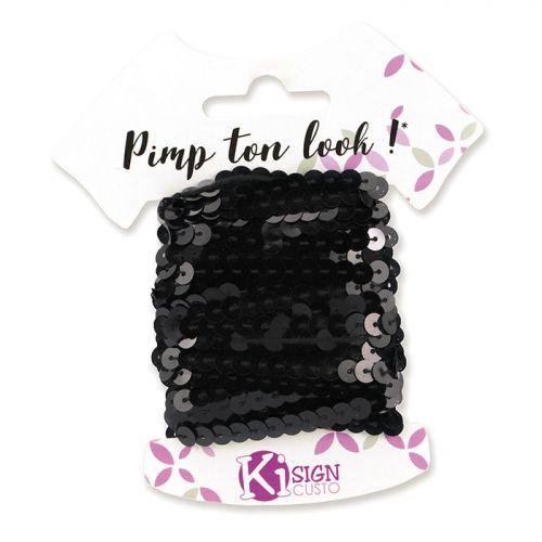 6 ruban de sequins 6 m - Noir 6 ruban de sequins 6 m - Noir