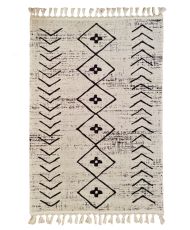 Tapis de salon ASSILA 160 x 230 cm - Blanc