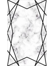 Tapis de salon croisé 80 x 150 cm - Noir