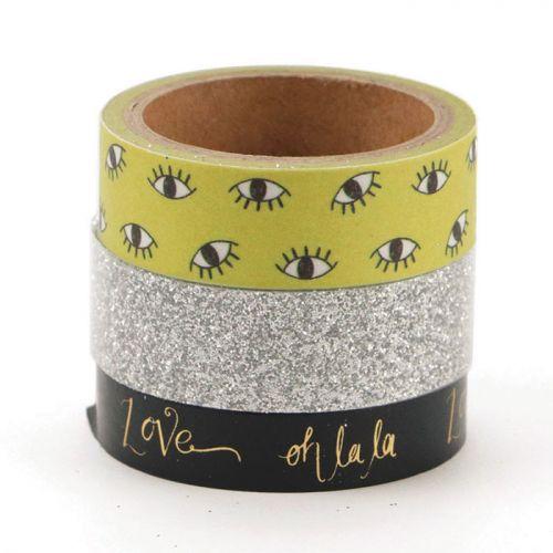 3 masking tapes - Yeux 3 masking tapes - Yeux