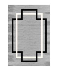 Tapis de salon PROFIL 120 x 180 cm - Gris