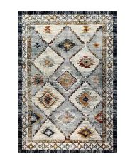 Tapis de salon SURIYE 120 x 180 cm - Gris