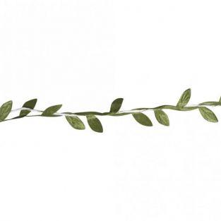 Guirlande de feuilles vertes en papier 2 m