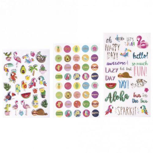 89 stickers colorés - Tropical 89 stickers colorés - Tropical