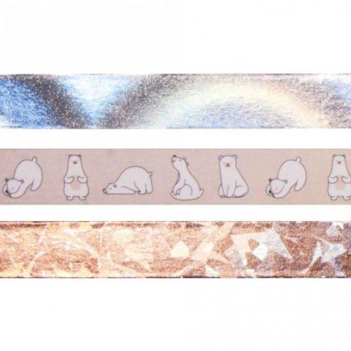 3 masking tapes 10 x 1.5 cm - Nordic 3 masking tapes 10 x 1.5 cm - Nordic