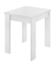 Square kitchen table - melamine - White - 67 x 67 x 79 cm