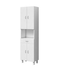 Columna de baño de 4 puertas - Blanco - 50 cm